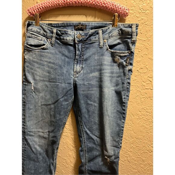 Silver Jeans Elyse Capri Woman’s Jeans Woman’s Size 33 Length 22.5 - Picture 3 of 11